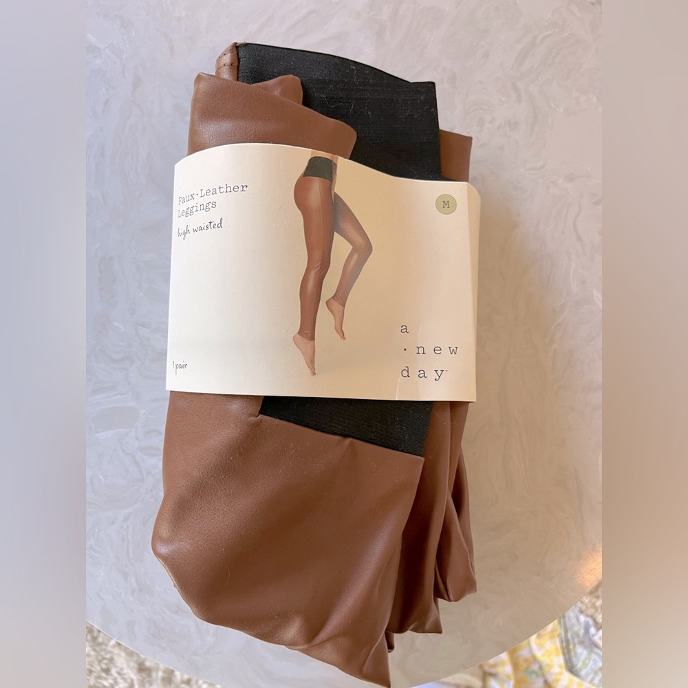 NWT Faux Leather Leggings